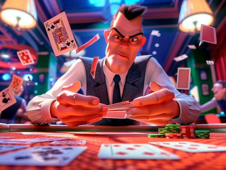Meja roulette Eropa dengan cahaya lembut